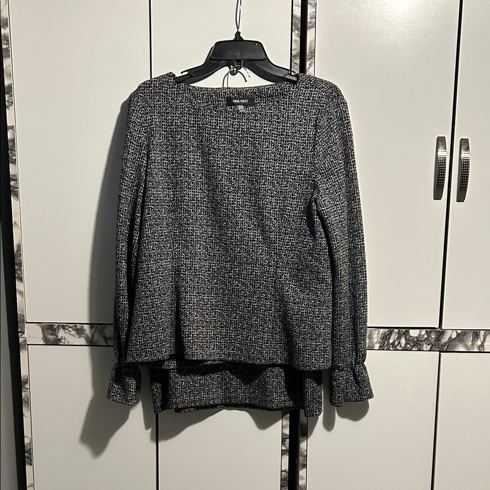 Nine West Black and White Skirt Set